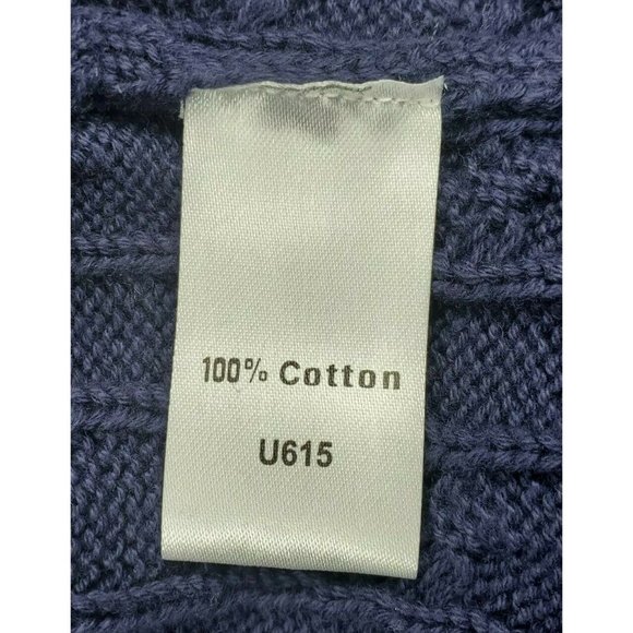 Appleseeds Petites Blue Petite Medium Button Up Sweater With Blue Gem Buttons - Picture 9 of 10